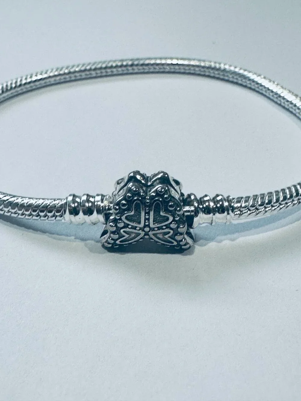 Pandora Style Snake Chain Bracelet - Picture 2 of 4